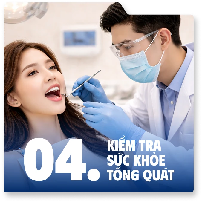 Bước 4: Kiểm tra sức khỏe tổng quát
