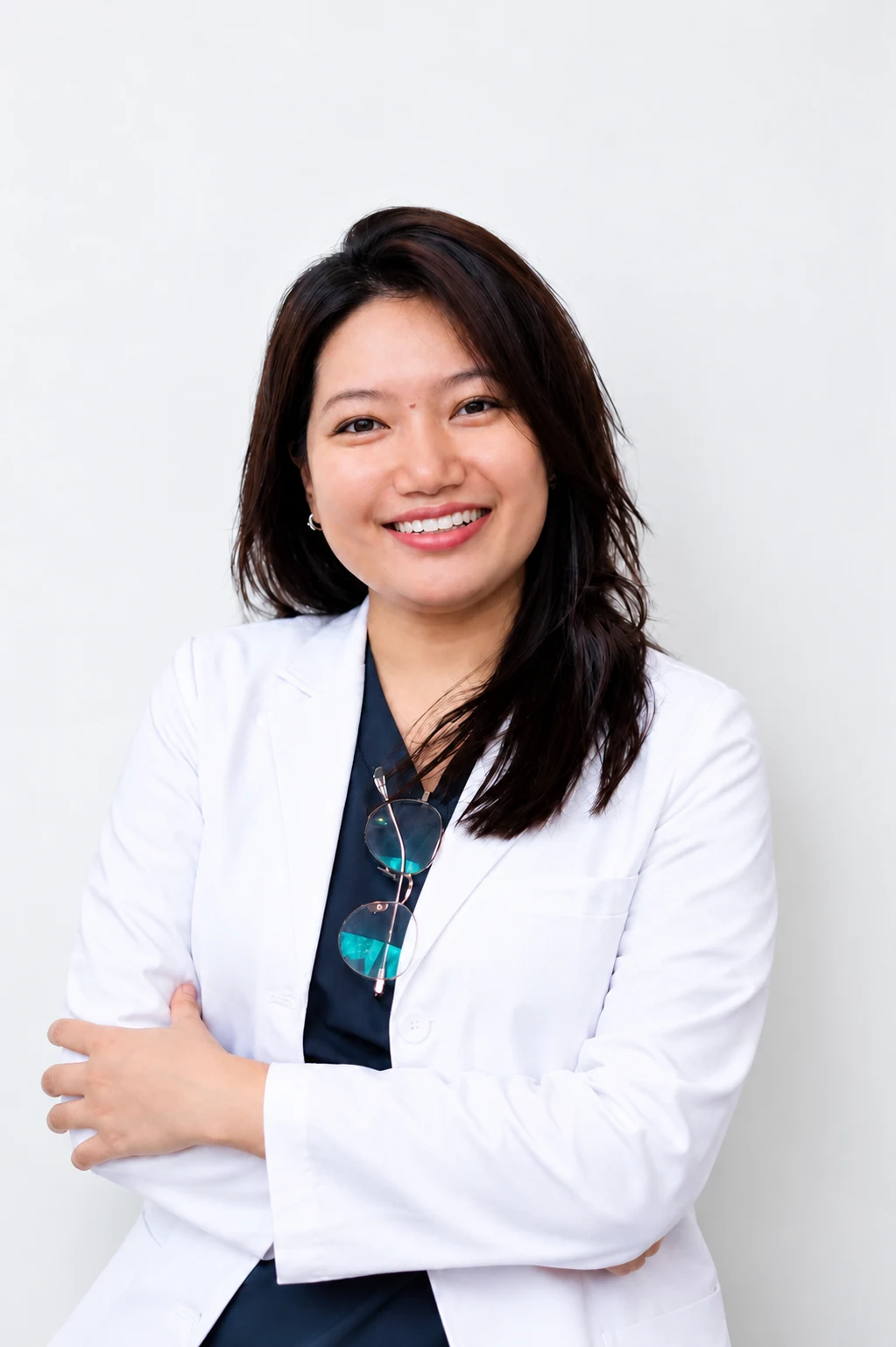 Bác sĩ Q Dentist trong áo blouse trắng
